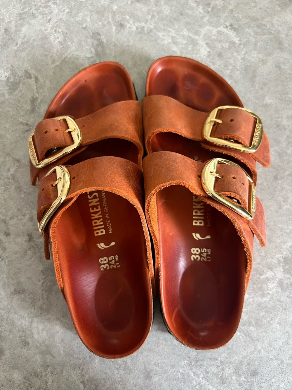 Birkenstock | 38 | Bug Buckle Burnt Orange